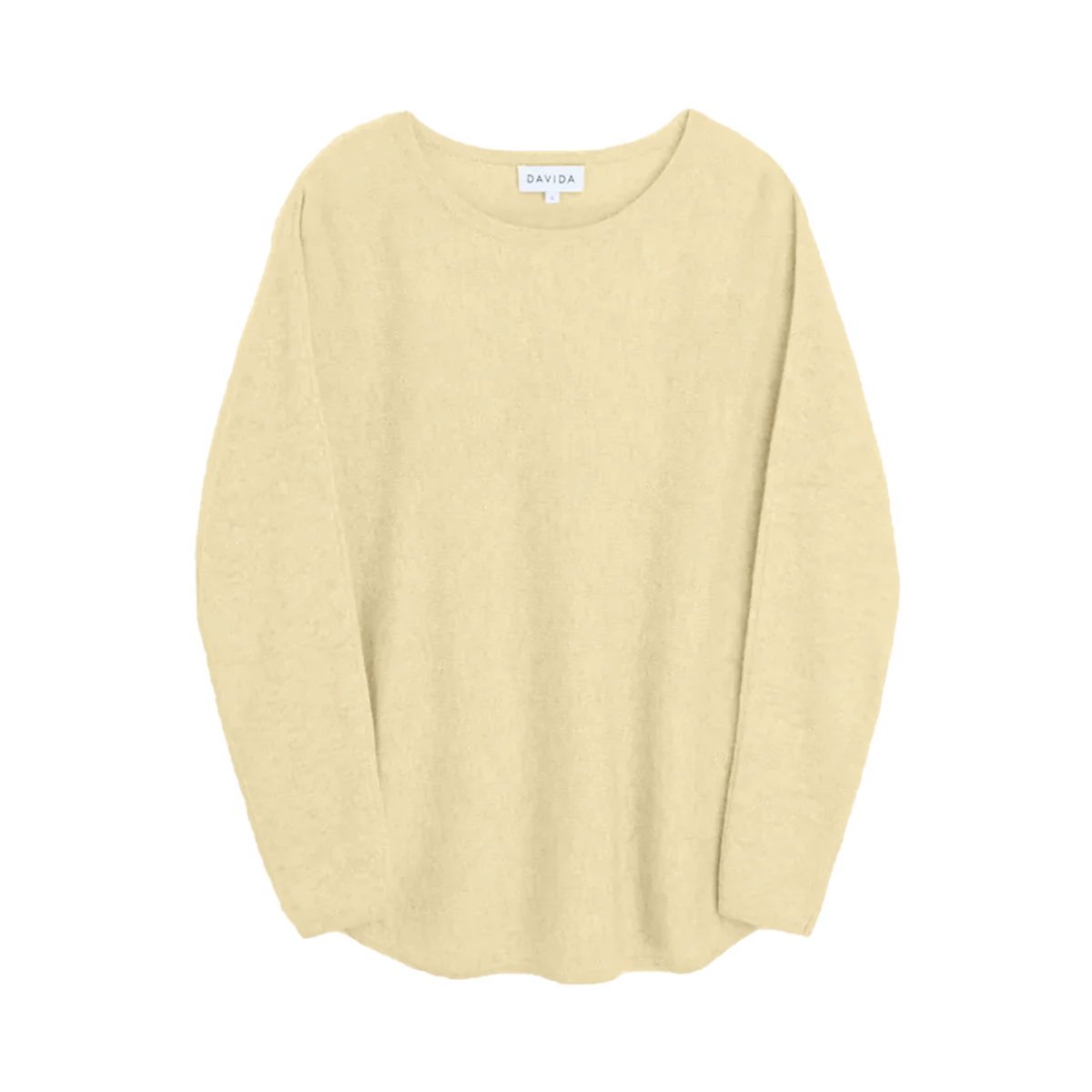 Curved Sweater - Yellow