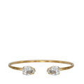 Petite Drop Necklace Gold - Crystal
