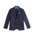 6135 Hopsack Sherman Napoli - Dark Navy Blue