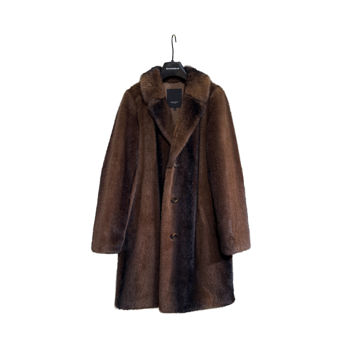 Babette Coat - Black/Brown Stripe