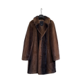 Babette Coat - Black/Brown Stripe