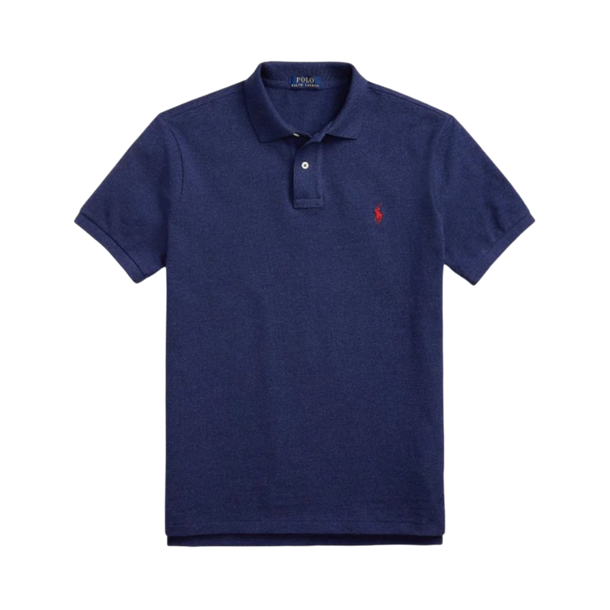 Custom Slim Fit Mesh Polo Shirt - Spring Navy