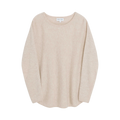 Curved Sweater - Beige
