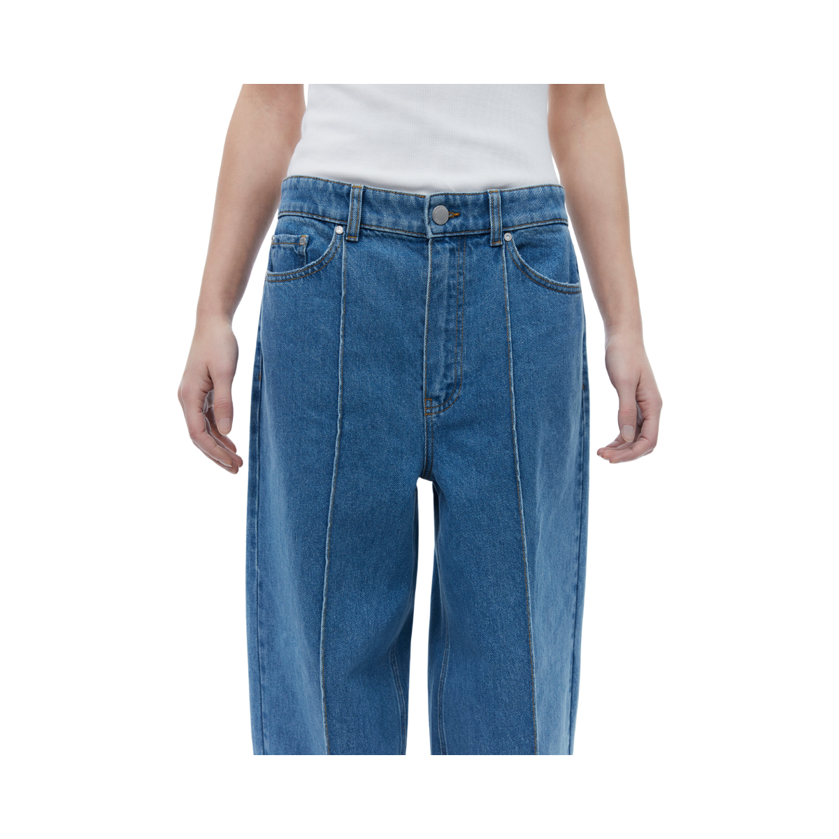 Flossy  Firm Denim - Mid Blue
