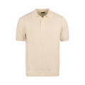 Polo Shirt Knitted Textured - Offwhite