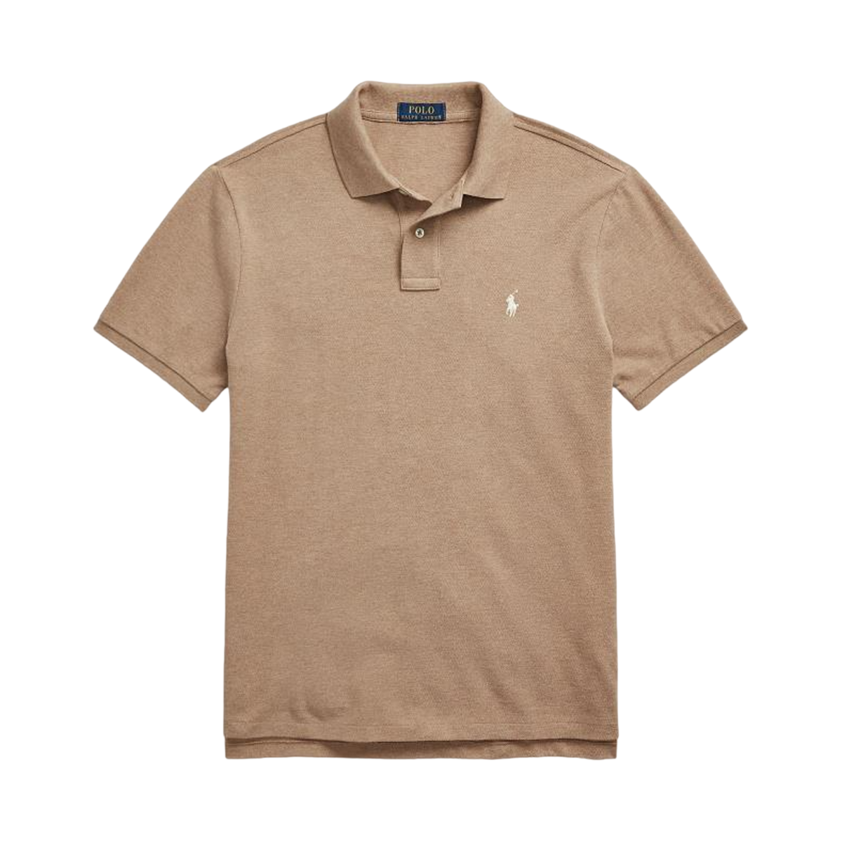 Custom Slim Fit Mesh Polo Shirt - Grey Cloud