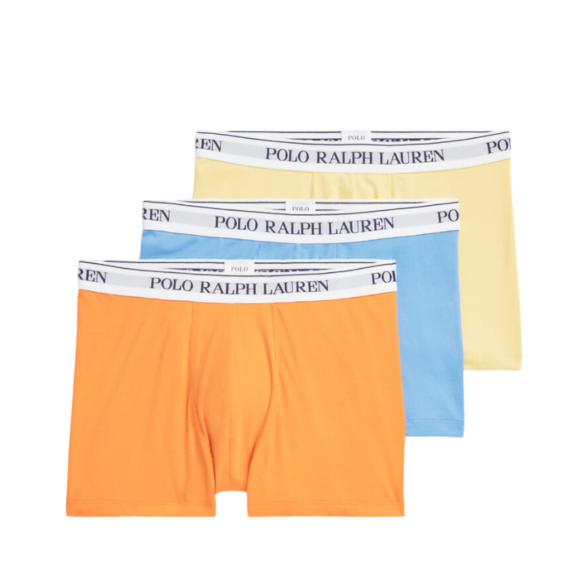 Classic Stretch-Cotton Trunk 3-Pack - Coral/Blue/Banana