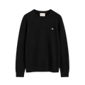 Wool Cotton C-Neck - Black