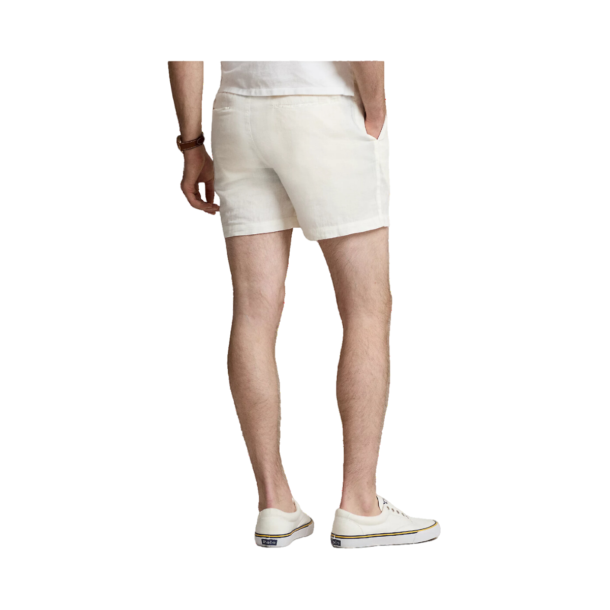 Polo Prepster Linen Short - White