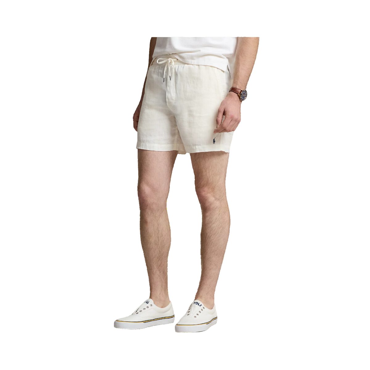 Polo Prepster Linen Short - White