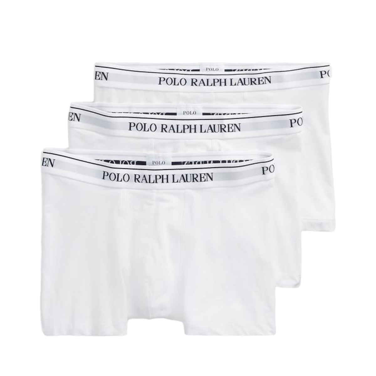 Stretch Cotton Trunk 3-Pack - White