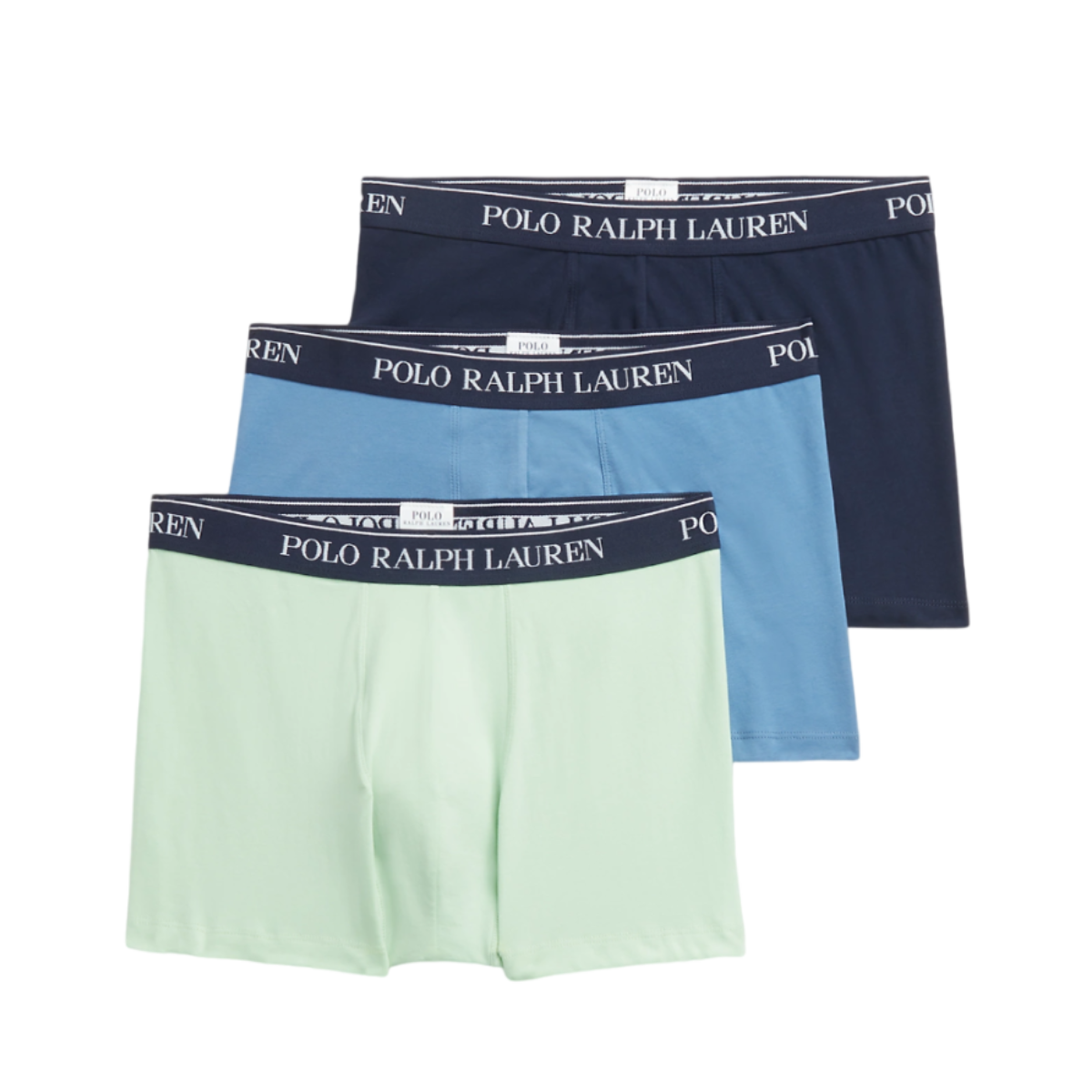 Classic Stretch-Cotton Trunk 3-Pack - Mint/Blue/Navy