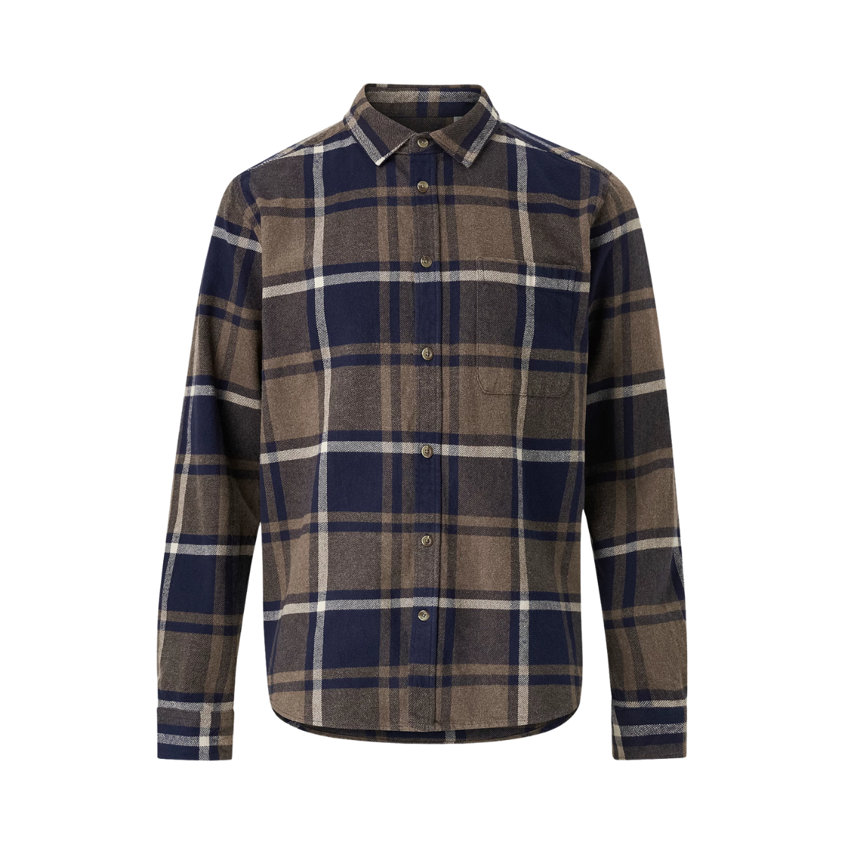 Jeremy Check Flannel Shirt - Dark Navy