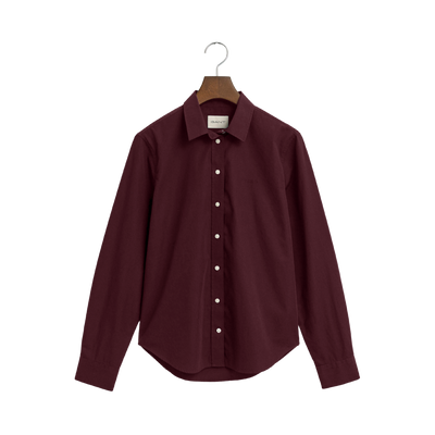 Classic Poplin Shirt - Plum Wine
