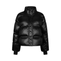 Rhea Shiny Puffer Jacket - Black