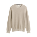 Micro Textured Cotton C-Neck - Clay Beige
