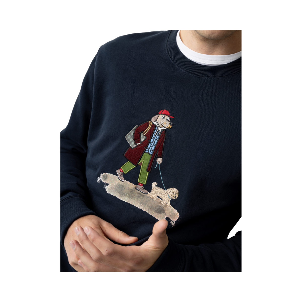 MMGLudvig Crew Sweat - Salute Navy