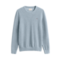 Micro Textured Cotton C-Neck - Fresh Blue