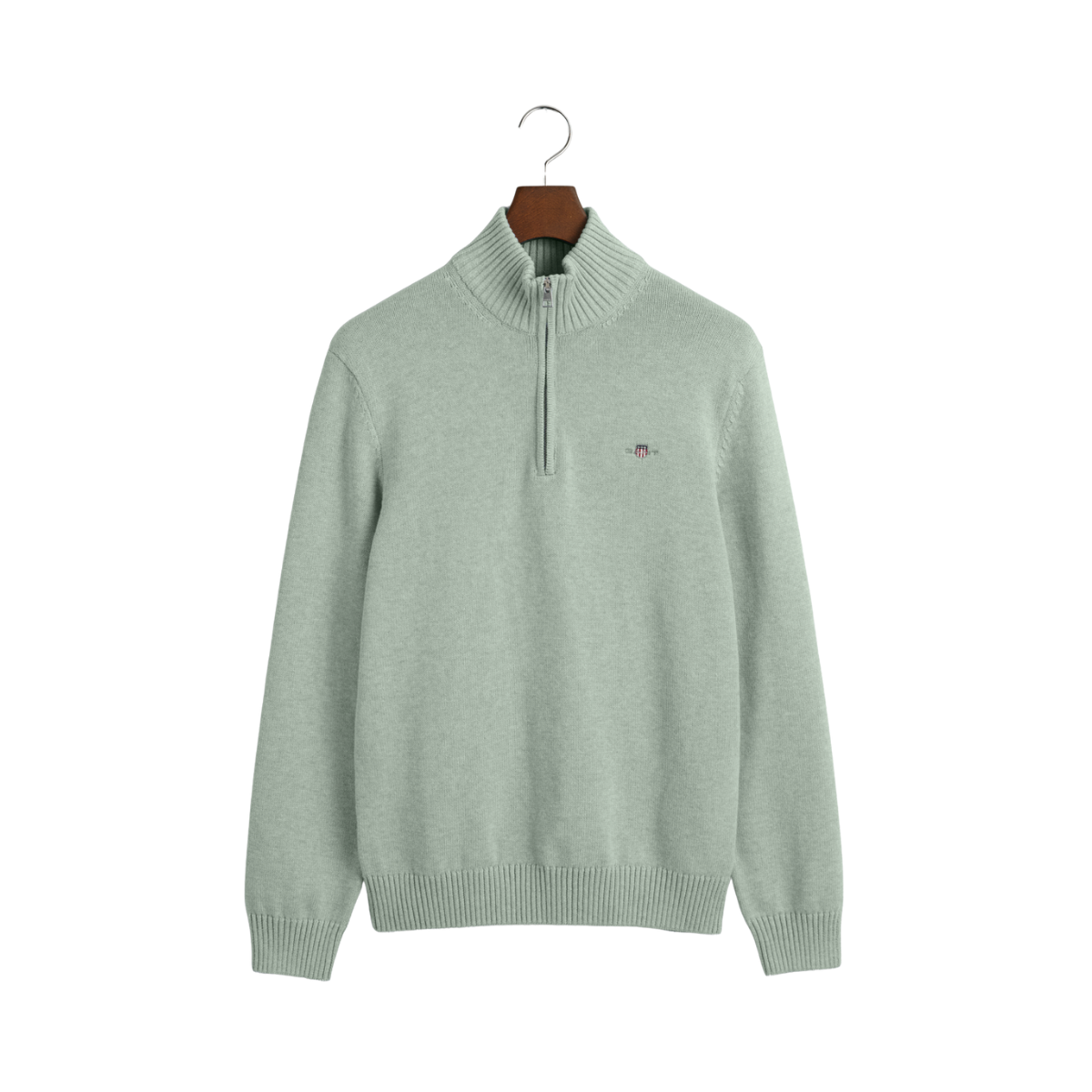 Casual Cotton Halfzip - Ceramic Grey