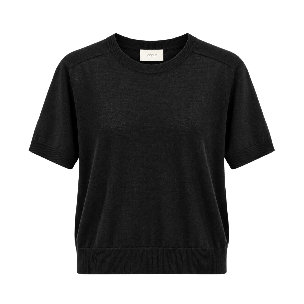 Knitwear T-shirt - Nero