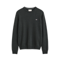 Superfine Lambswool C-Neck - Dark Moss Green