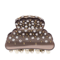 Crystal Hair Claw Small - Soft Brown