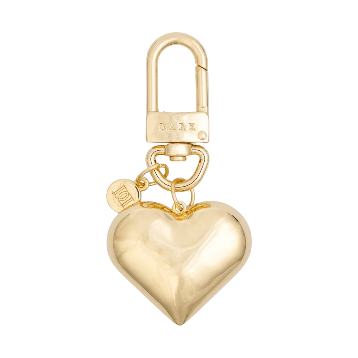 Metal Sign Bag Charm - Heart