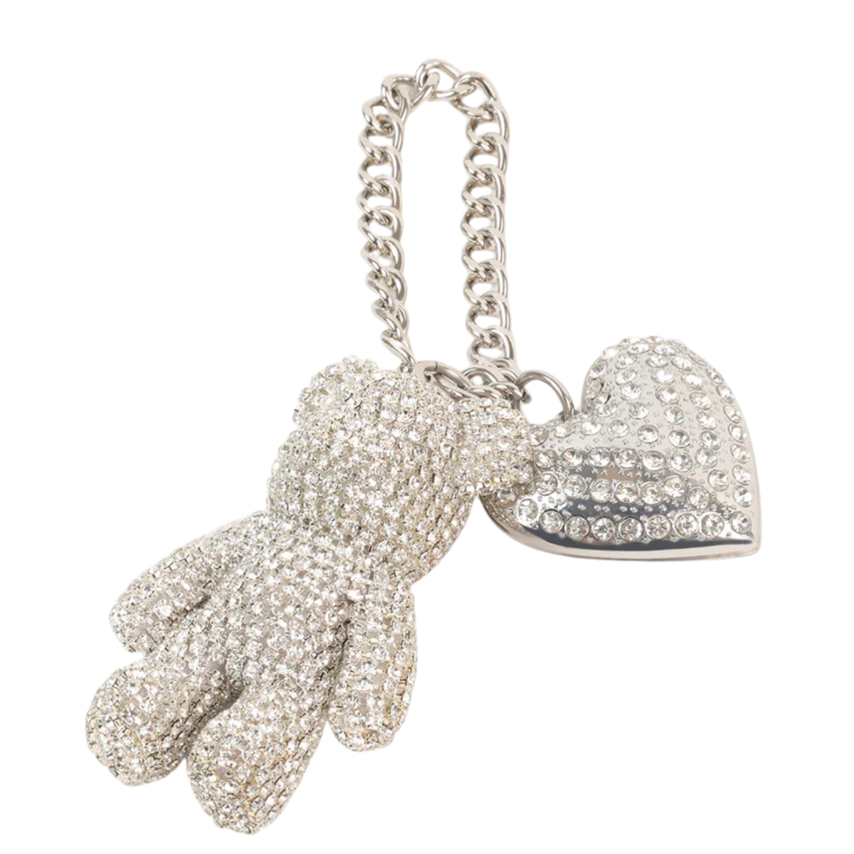 D-Teddy Bag Charm - SIL Silver