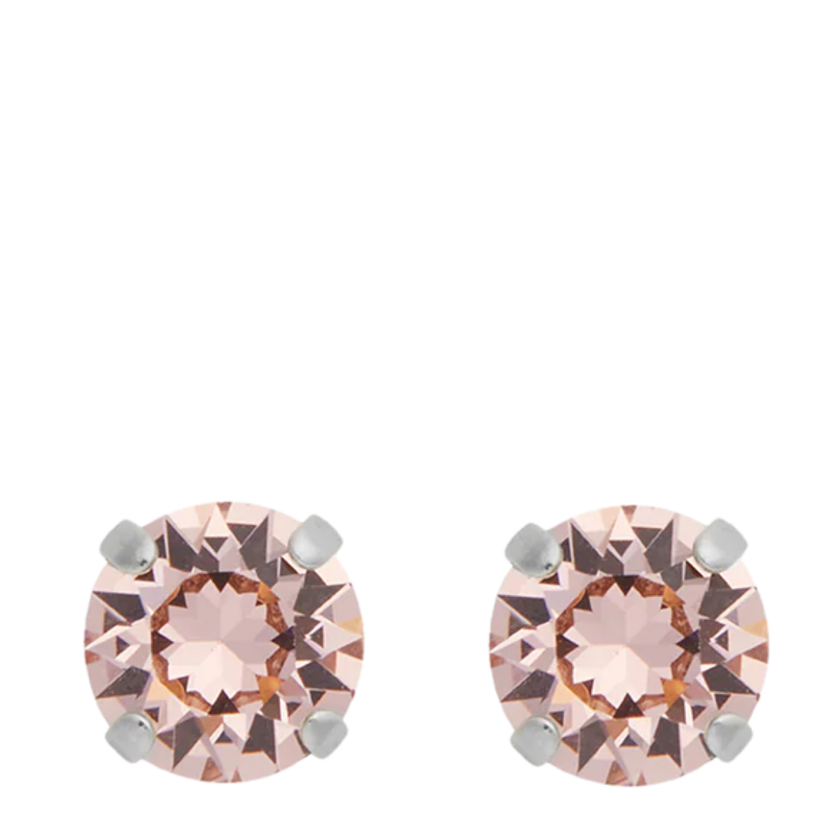 Classic Stud Earrings Rhodium - 644 Vintage Rose
