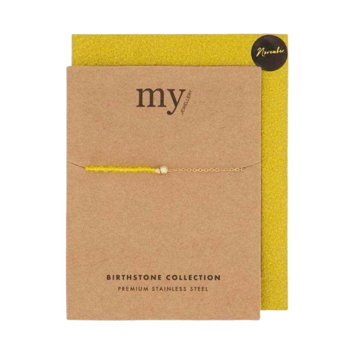 Birth Bracelet - Gold November