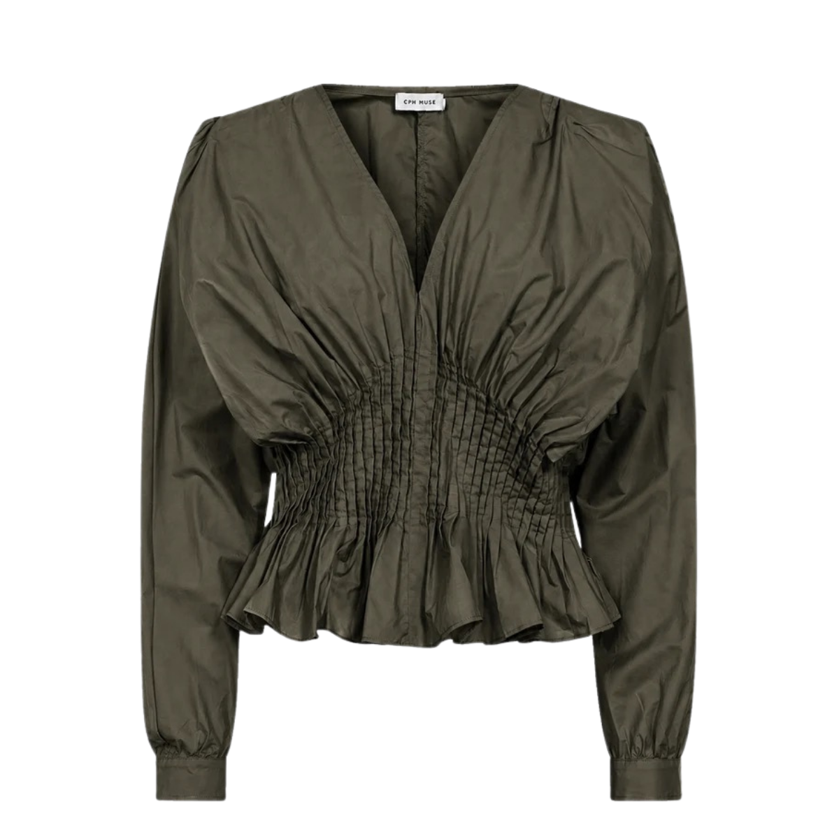 CMPoplin Blouse - Ivy Green