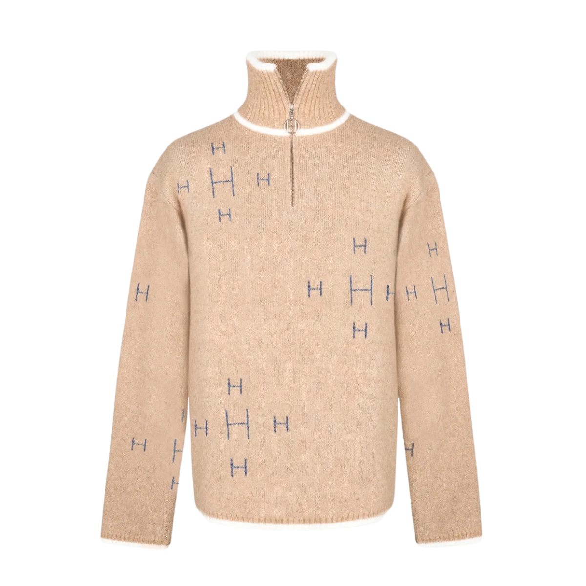 Iben Half Zip - Beige Melange