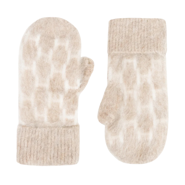 Gera Mittens - Light Brown Melange