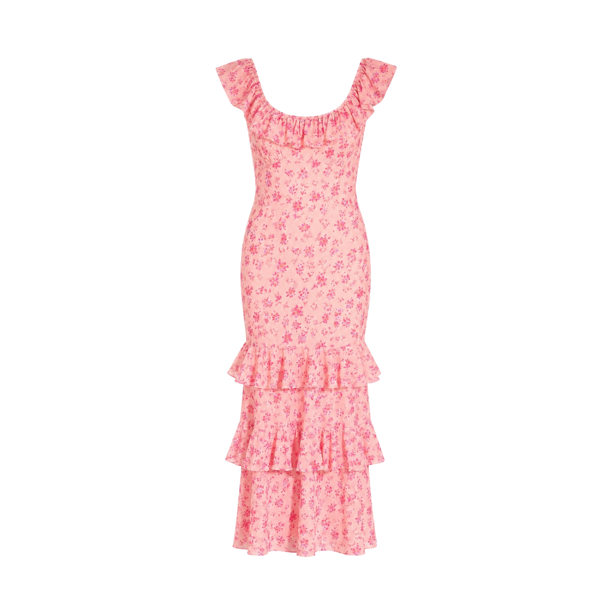 YASCleo SL Maxi Dress - Strawberry Ice/Ditsy Prin