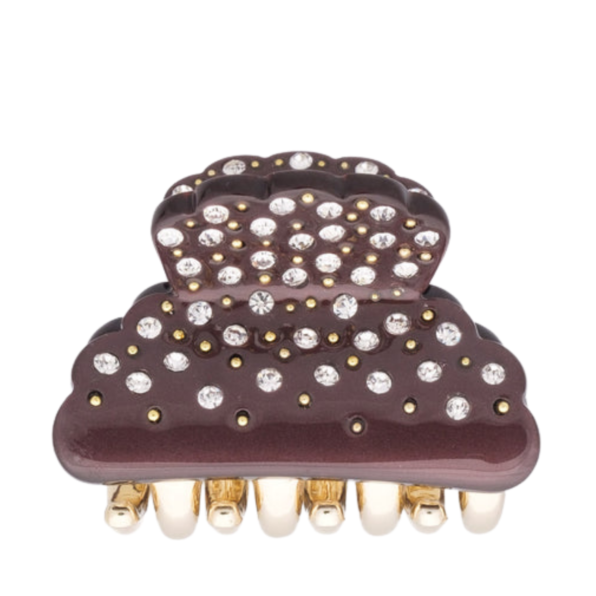 Crystal Hair Claw Small - Maroon