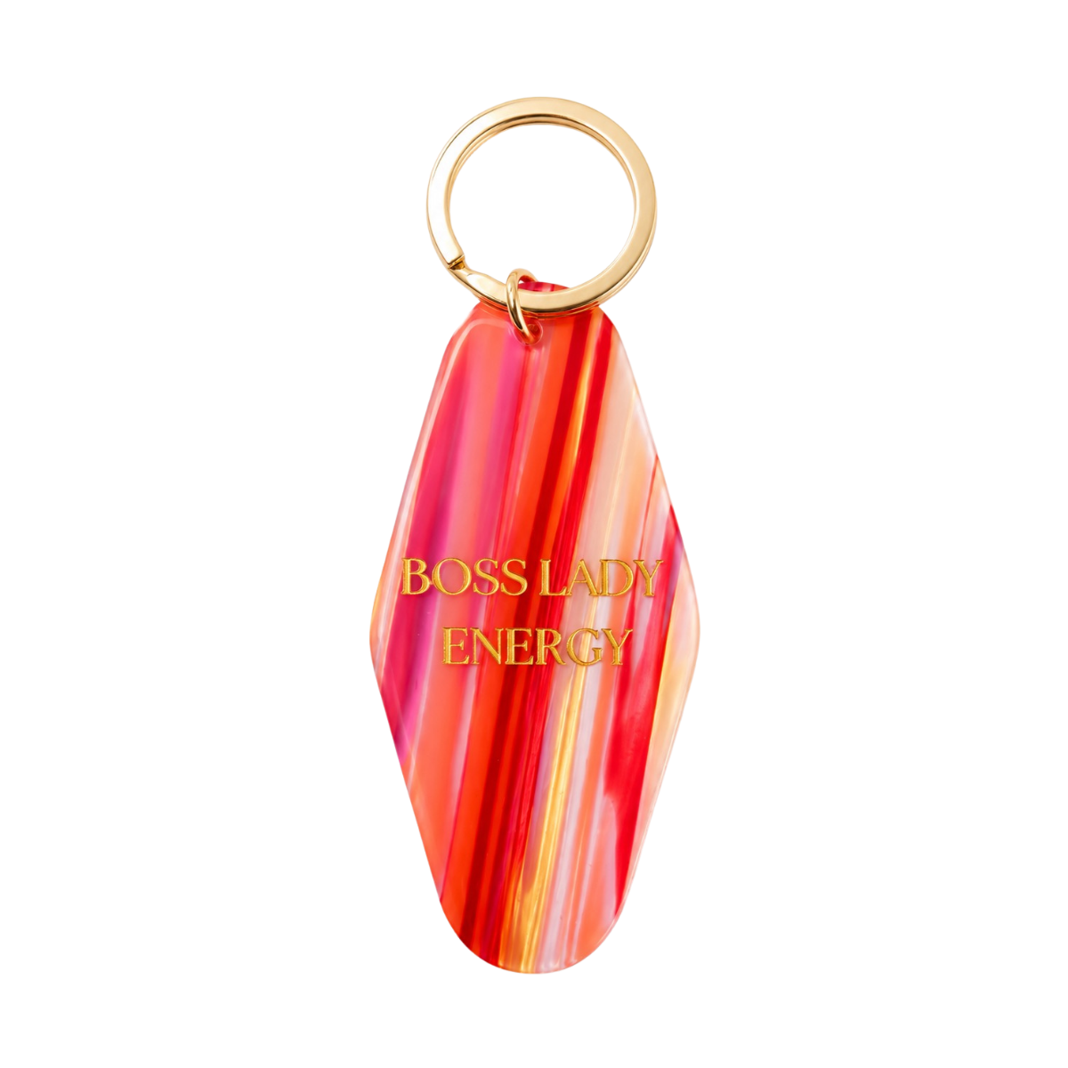 Boss Lady Keychain - Pink