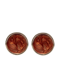 Ava Pearl Earings - Pearl Cognac