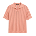 Nash Polo Knit - Pale Coral