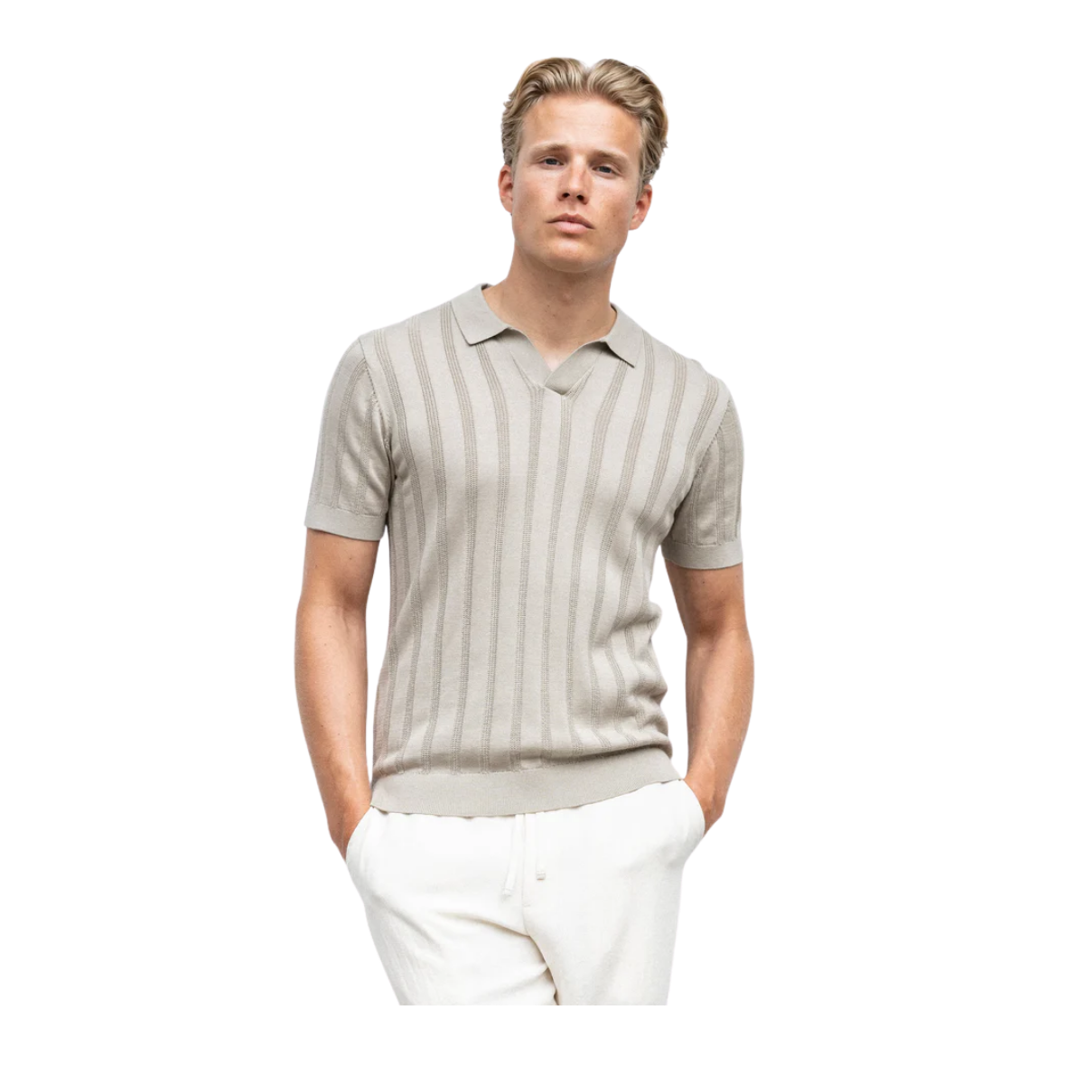 Nash Polo Knit - Beige