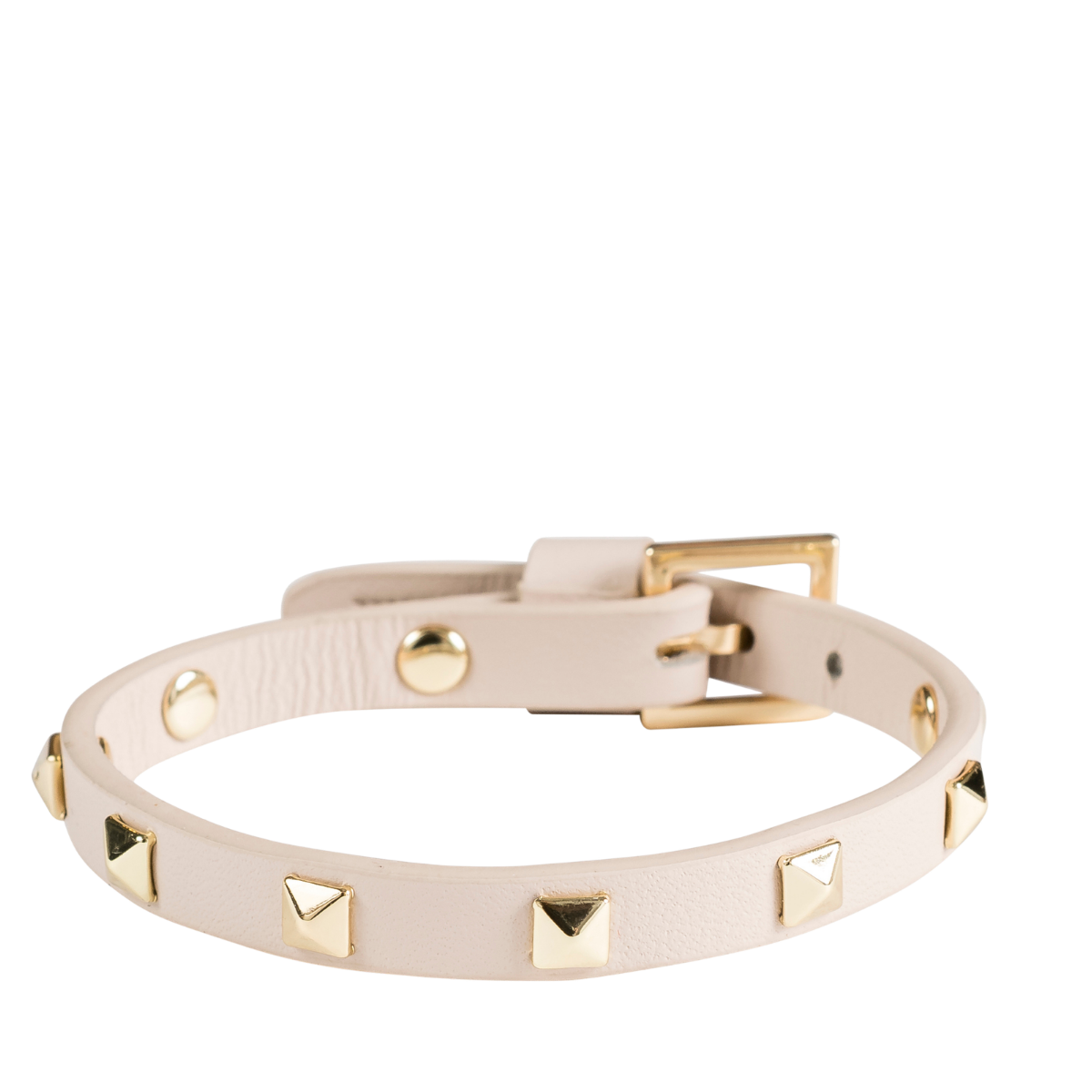 Leather Stud Bracelet Mini - Sand