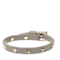 Leather Star Stud Bracelet Mini - Light Taupe