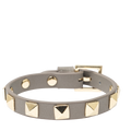 Leather Stud Bracelet - Light Taupe
