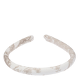 Velvet Hair Band Thin - Warm Taupe Savannah Pattern