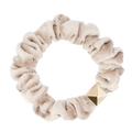 Velvet Mini Scrunchie - Dark Sand
