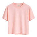 Basic Cropped T-Shirt - Abu Rosa Pallido
