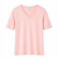 Basic V-Neck T-Shirt - Abu Rosa Pallido