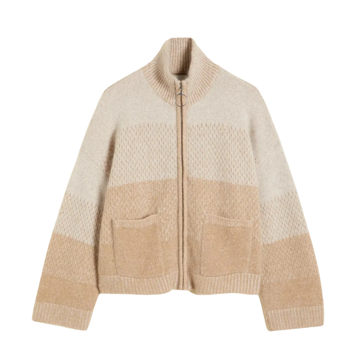 Tine Knit Cardigan - Sand Mix