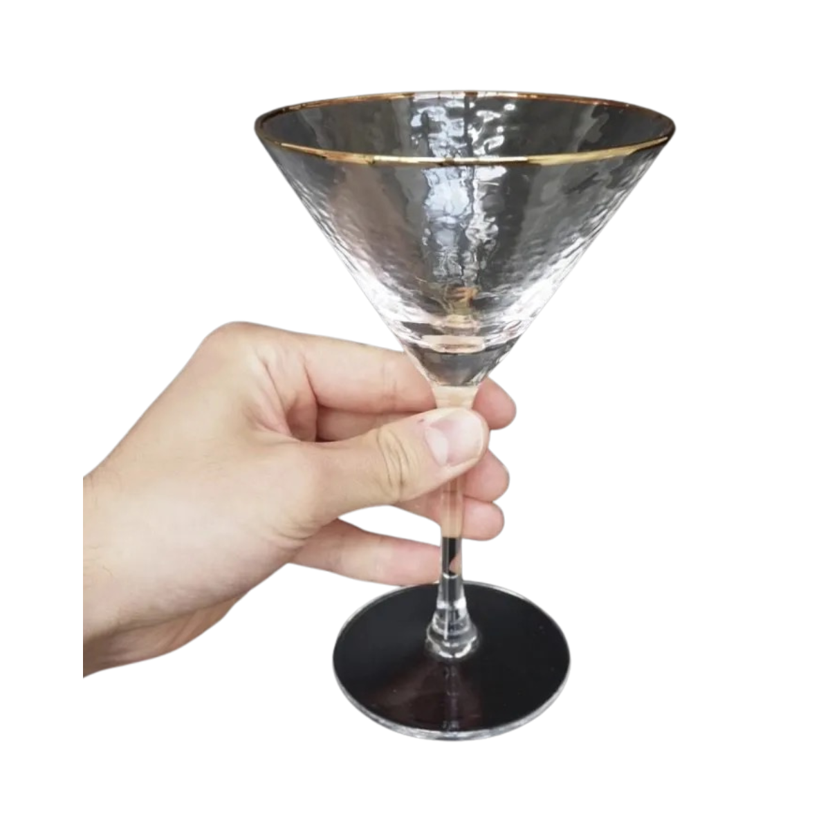 Levina Martini Glass Hammered - -