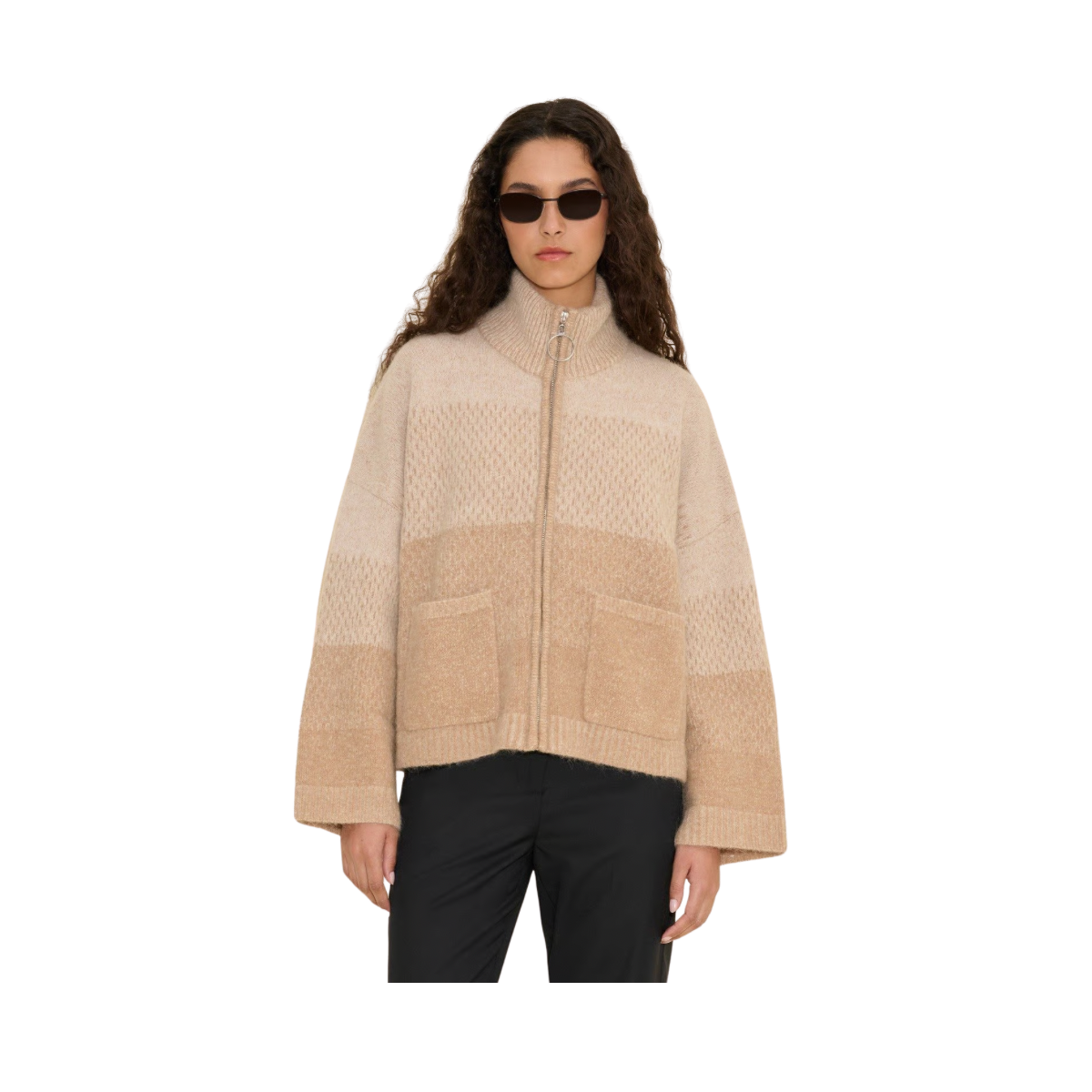 Tine Knit Cardigan - Sand Mix