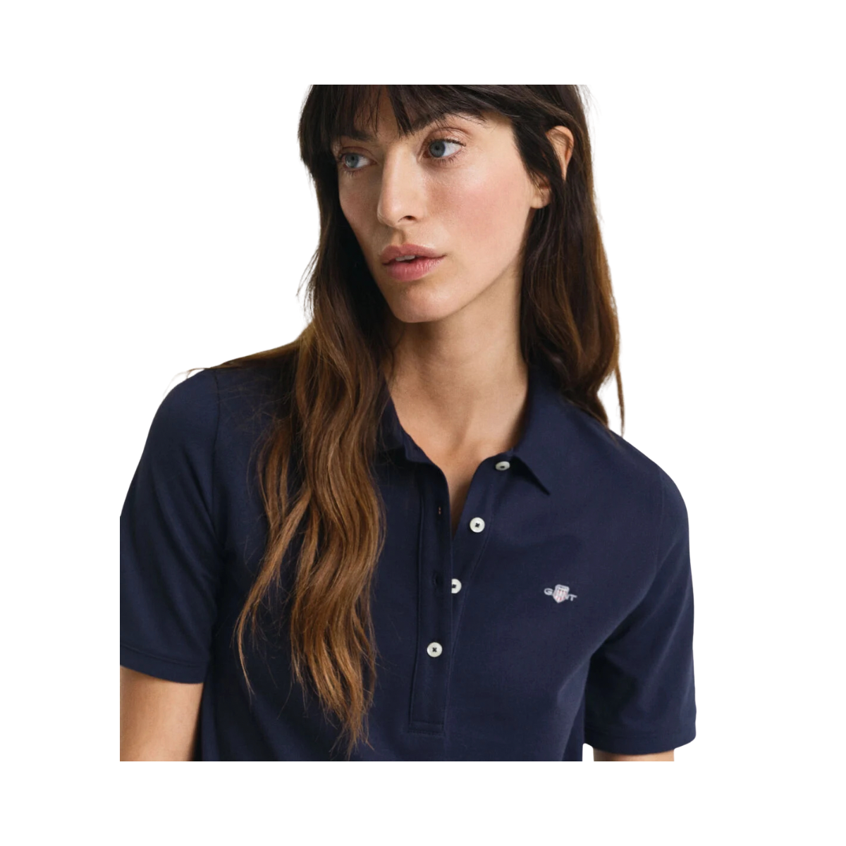 Shield Ss Pique Polo Dress - 433 Evening Blue